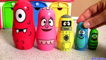 Play Doh Yo Gabba Gabba Stacking Cups Surprise Eggs For Children Learn Colors Nesting Poupées Russes
