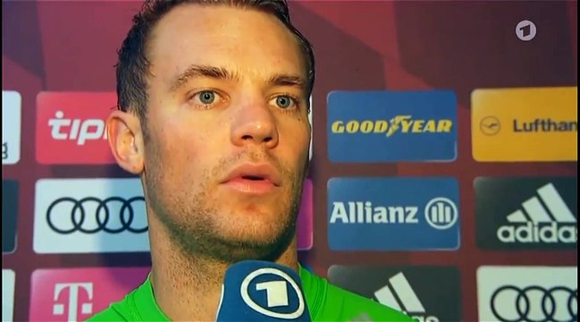 BAYERN VS INGOLSTADT - Manuel Neuer post-match interview
