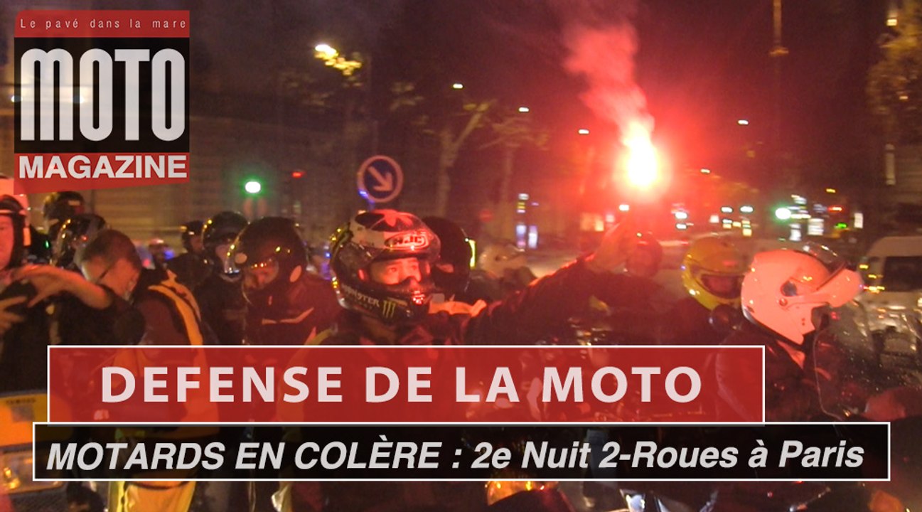 Manifestation Motards en colère : 2e Nuit 2-roues à Paris