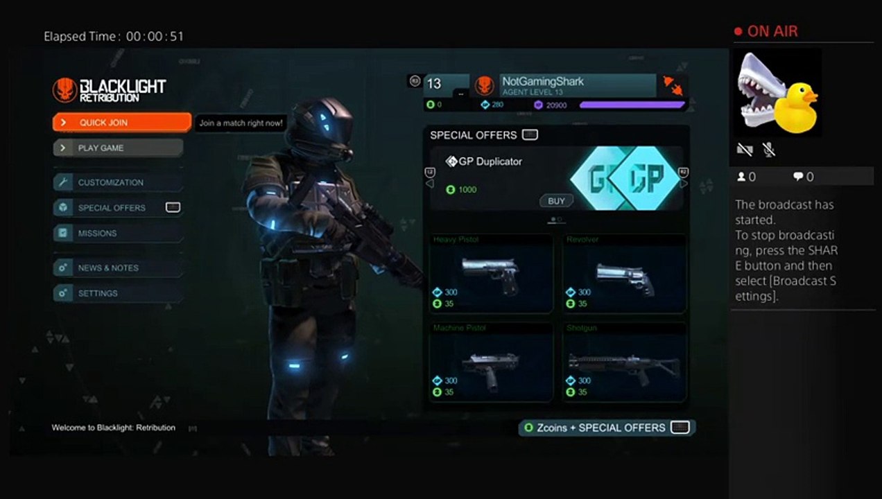 NotGamingShark's Live PS4 Broadcast