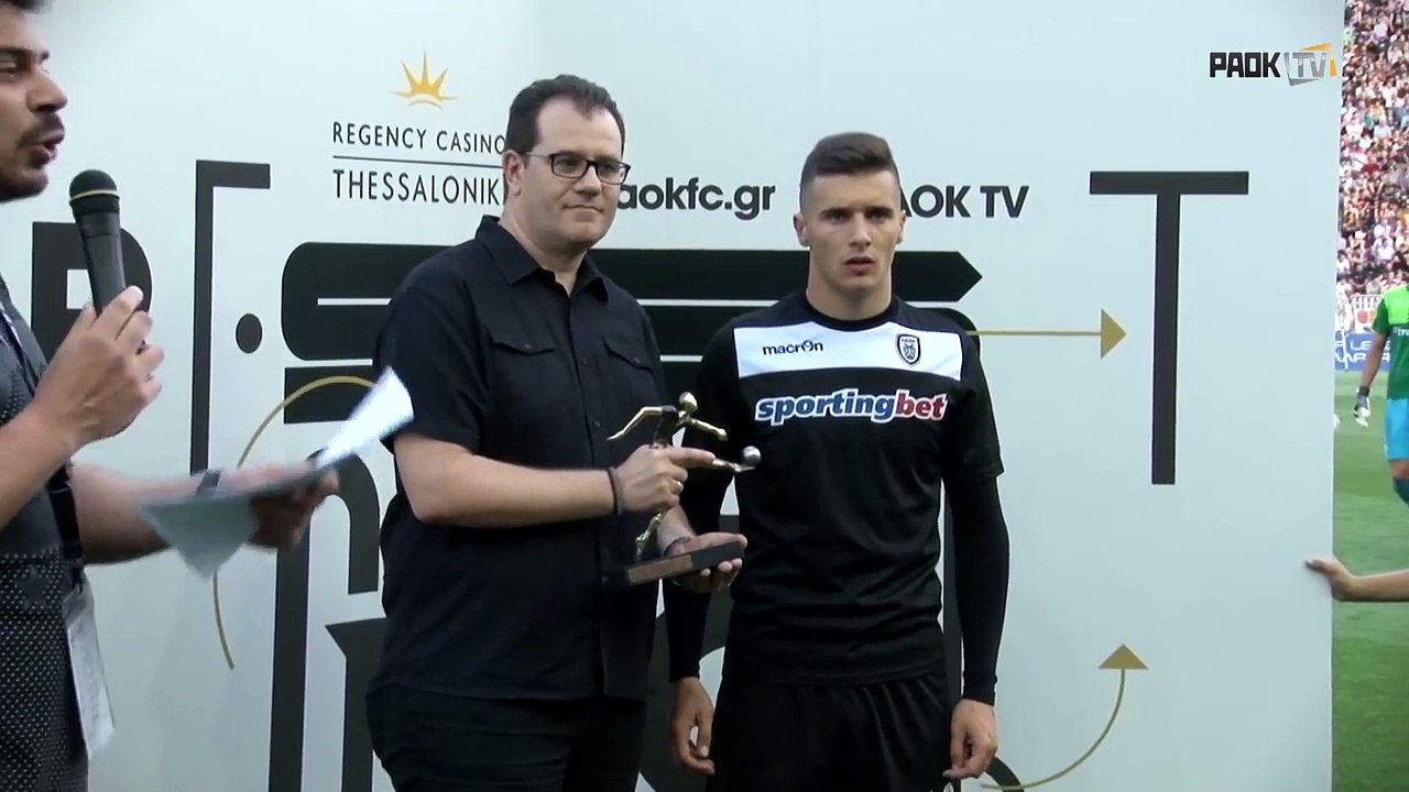 Η βράβευση του Τσίμιροτ για το Regency Best Goal της σεζόν - PAOK TV