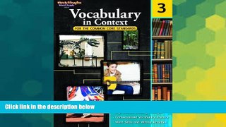 Big Deals  Vocabulary in Context for the Common Core Standards: Reproducible Grade 3  Free Full