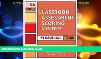Big Deals  Classroom Assessment Scoring Sytem (Class) Manual, Toddler  Best Seller Books Most Wanted