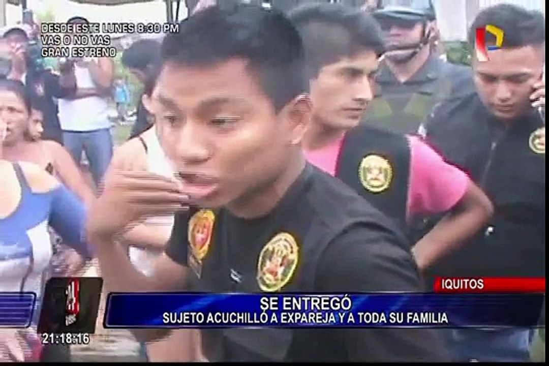 Sujeto que acuchilló a toda una familia en Iquitos se puso a derecho