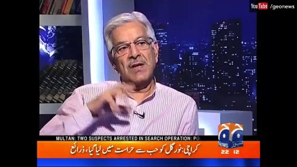 Who is more stronger Army Chief or Prime Minister Khawja Asif replies
