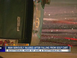 Man injured after falling off golf cart in Old Town Scottsdale