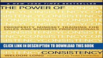 New Book The Power of Consistency: Prosperity Mindset Training for Sales and Business Professionals