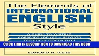Collection Book The Elements of International English Style: A Guide to Writing Correspondence,