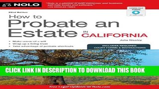 New Book How to Probate an Estate in California