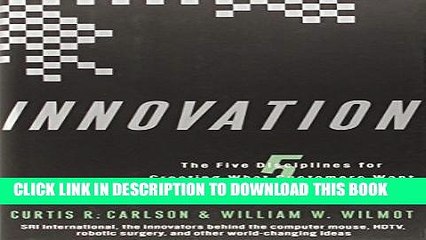 New Book Innovation: The Five Disciplines for Creating What Customers Want