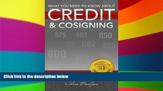 Big Deals  What You Need To Know About Credit   Cosigning (Volume 1)  Free Full Read Most Wanted