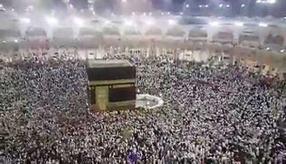 Amazing view of the crowded mataaf at night!hajj 2016