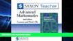 Must Have PDF  Saxon Advanced Math: Homeschool Teacher CD-ROM Package Second Edition 2008  Best