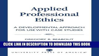 New Book Applied Professional Ethics
