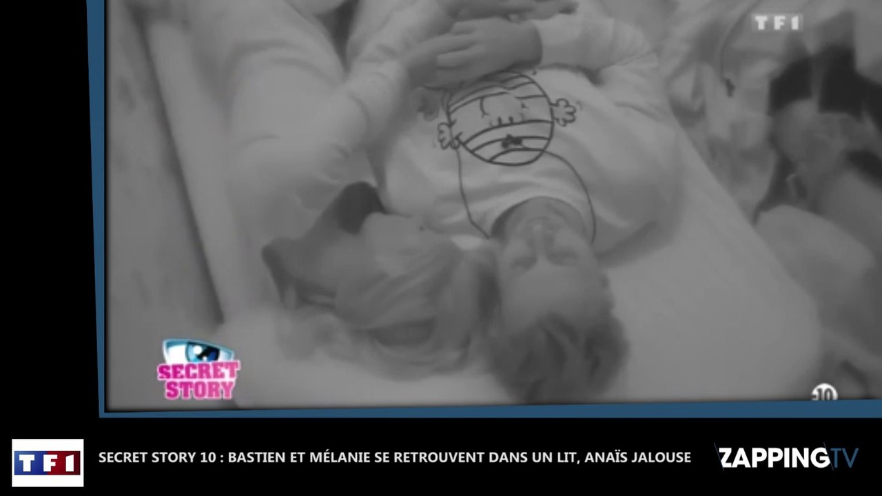 Secret Story 10 : Mélanie et Bastien ensemble dans un lit, Anaïs fait une crise de jalousie (Vidéo)