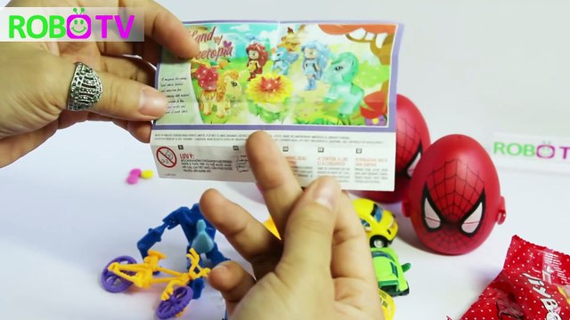 Bóc trứng người nhện bất ngờ – Spiderman candy surprise eggs Children