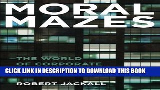 Collection Book Moral Mazes: The World of Corporate Managers