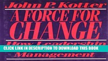 Collection Book Force For Change: How Leadership Differs from Management
