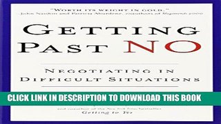 Collection Book Getting Past No: Negotiating in Difficult Situations
