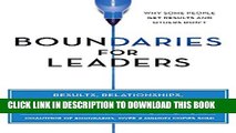 New Book Boundaries for Leaders: Results, Relationships, and Being Ridiculously in Charge