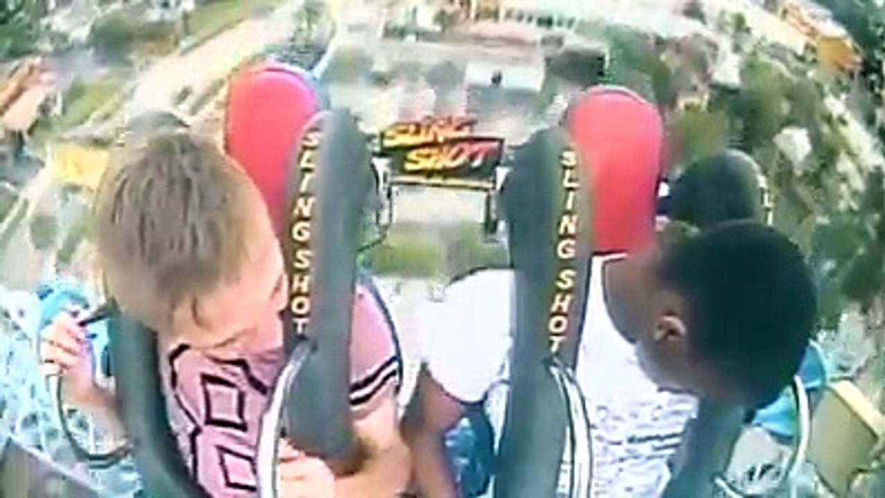 Kid passes out several times on the slingshot... Hit the like button if you rem