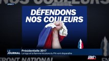 Marine Le Pen supprime le logo du FN et la flamme tricolore