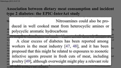 Why is Meat a Risk Factor for Diabetes?