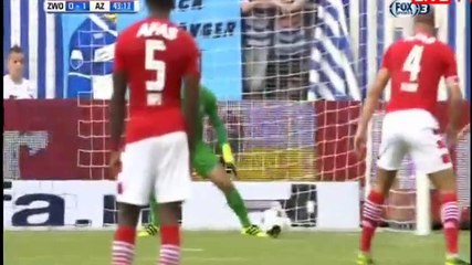 Wout Weghorst GOAL HD - Zwolle 0-1 AZ Alkmaar 18.09.2016