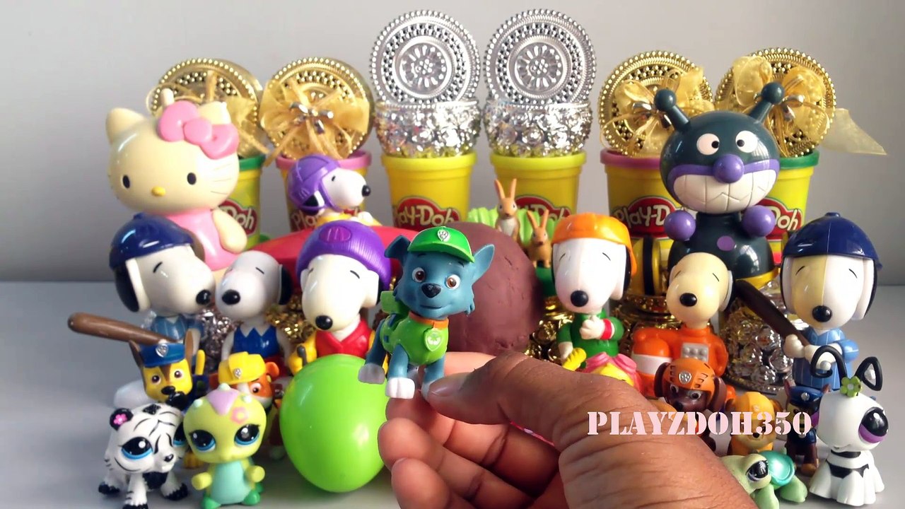 PLAY DOH SURPRISE EGGS with Surprise Toys Video...