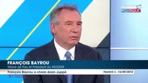 Alain Juppé : François Bayrou le soutient par 