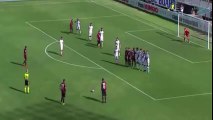 Marco Borriello Amazing Free-kick - Cagliari Calcio vs Atalanta 3-0 All Goals HD Live 18-09-2016