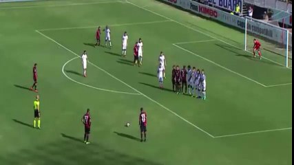 Marco Borriello Amazing Free-kick - Cagliari Calcio vs Atalanta 3-0 All Goals HD Live 18-09-2016