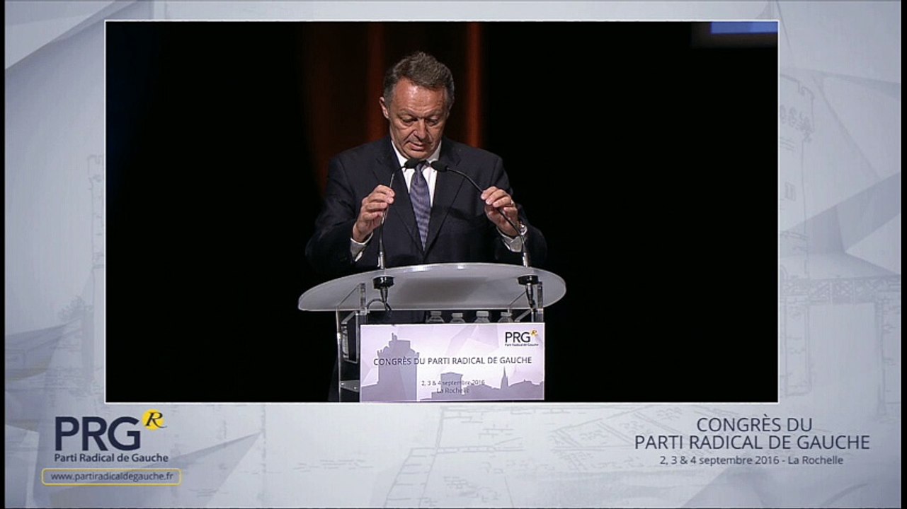 Congrès PRG 2016 - Discours de Thierry Braillard