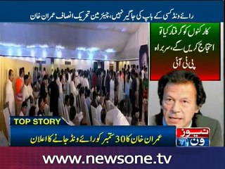 Imran Khan announces final date of Raiwind march