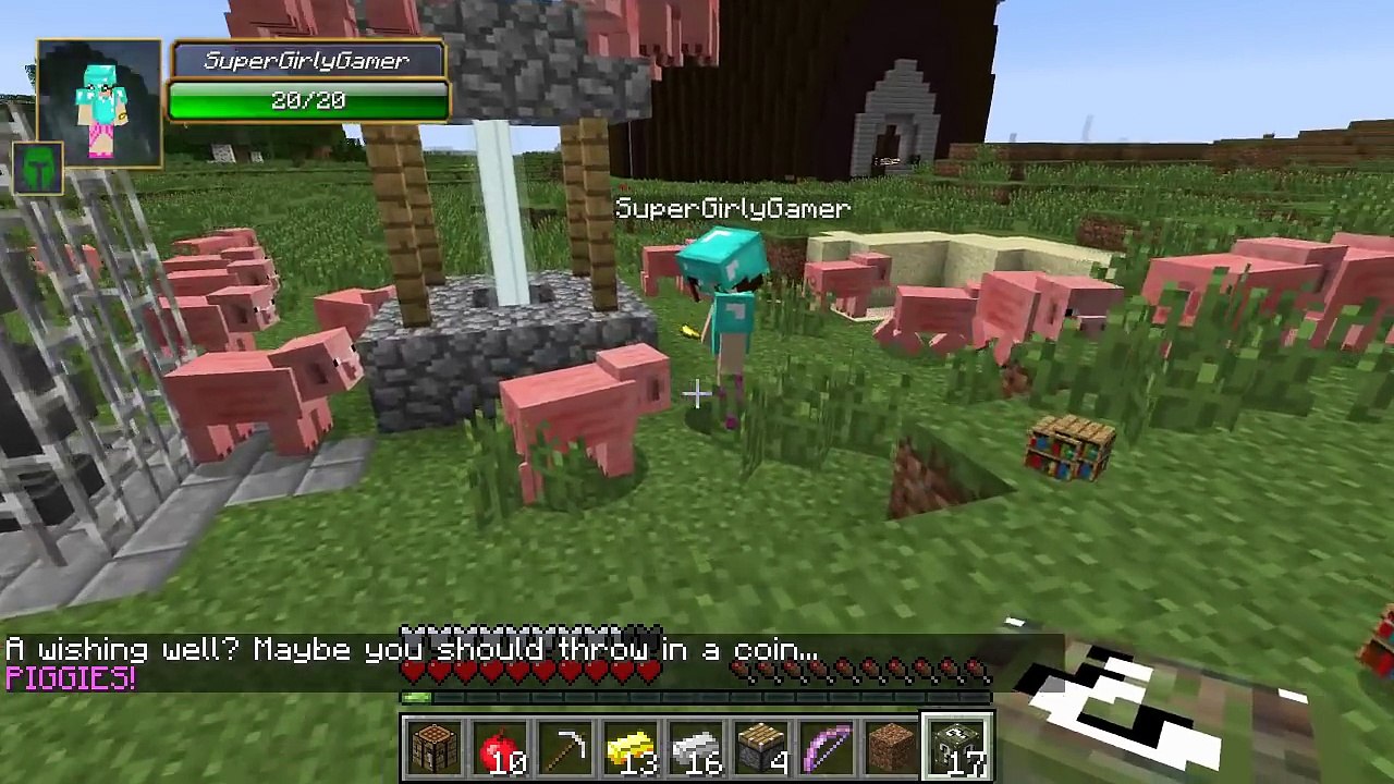 PAT And JEN  Minecraft: ATTACK HELICOPTER CHALLENGE GAMES - Lucky Block Mod - Modded Mini-Game