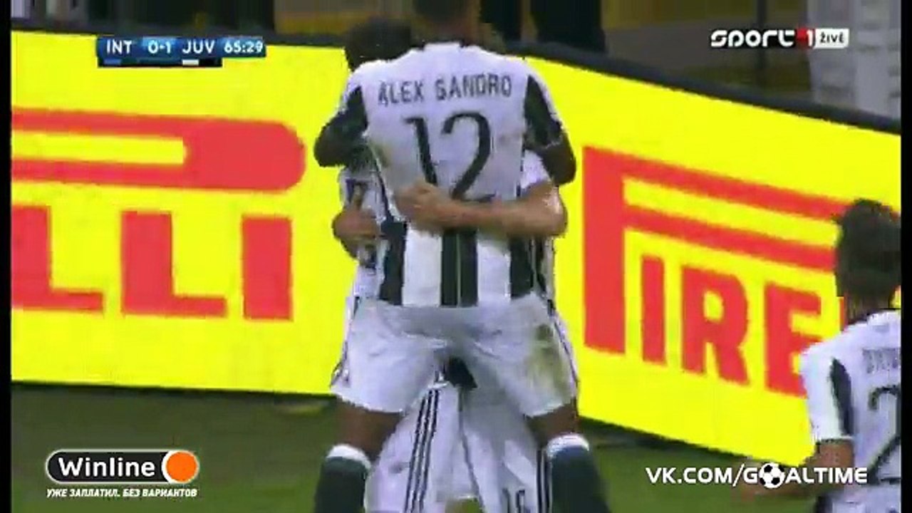 Stephan Lichtsteiner GOAL HD - Inter 0-1 Juventus 18.09.2016