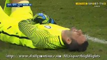 Sami Khedira Brutal foul Samir Handanovic - Inter 2-1 Juventus - 18-09-2016 HD