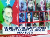 Baloch Republican students protest against killings in Dera Bugti