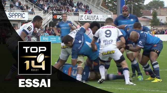 TOP 14 ‐ Essai Afusipa TAUMOEPEAU (CO) – Castres-Grenoble – J5 – Saison 2016/2017