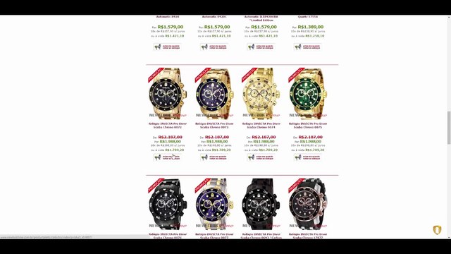 Diferença de preço dos Relógios Originais Invicta no EUA com o preço do Brasil por Felipe Barcelos