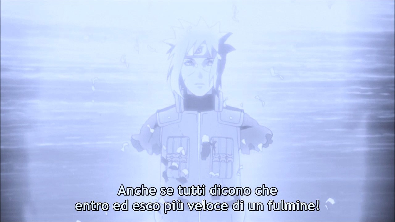 Naruto e il quarto Hokage ultimi istanti
