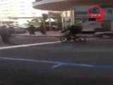 الكريساج شفار يسقط امرأة في الشارع في الدار البيضاء امام المارة