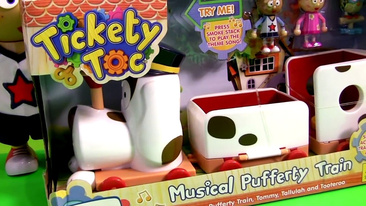 Tickety Toc Musical Pufferty Train Toy with Tommy and Tallulah See-Saw ...