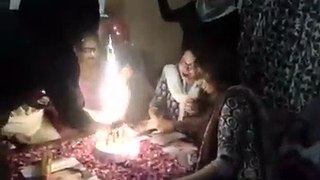 Girls celebrated Altaf Hussain Birthday in Karachi