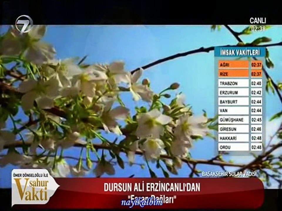 Faran dağlarında açan SEVGİLİ Dursun Ali Erzincanlı Ramazan 2016