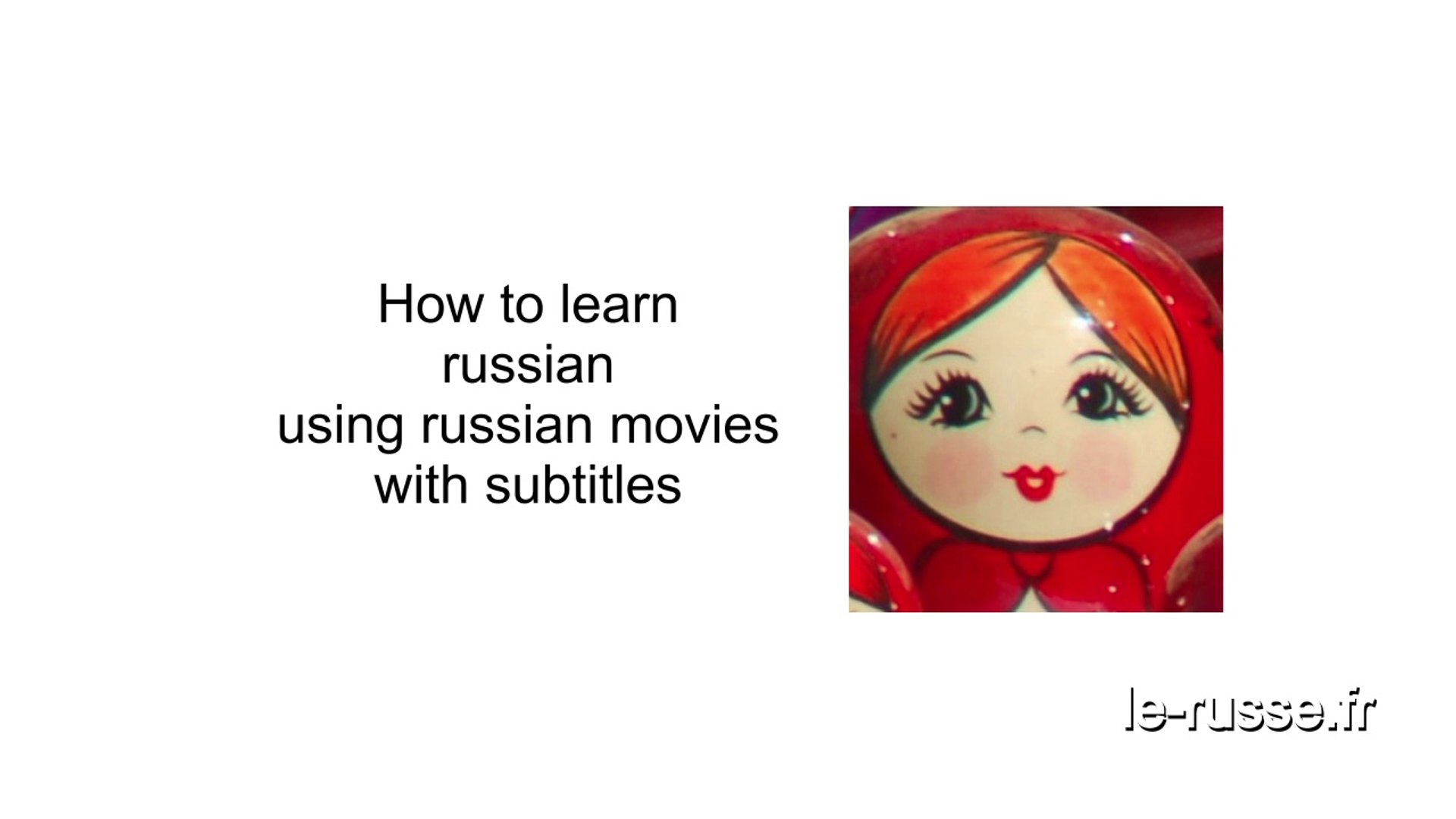 ⁣Learn russian using russian movies with russian subtitles - russian films with subtitles