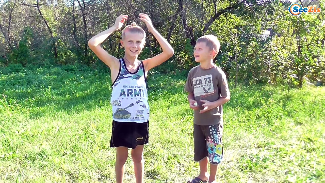 Челлендж НА ГОЛОВЕ с Игорьком и Богданом Кока Кола на Голове Видео для детей Challenge for kids