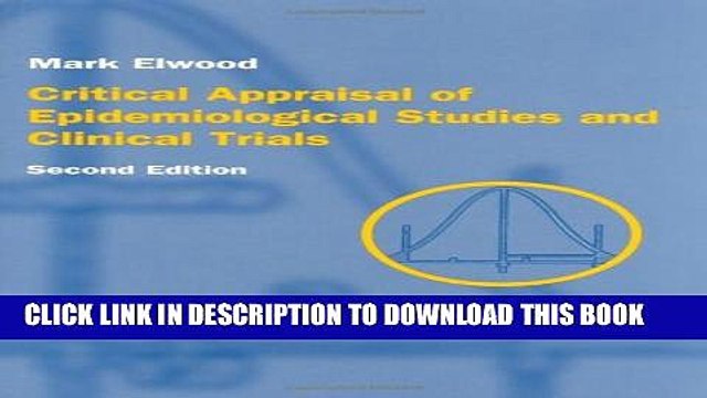 [Read PDF] Critical Appraisal of Epidemiological Studies Clinical Trials Ebook Free