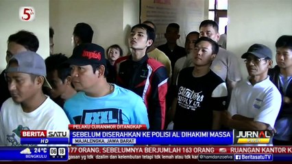 Pelaku Curanmor di Majalengka Babak Belur Dihakimi Massa