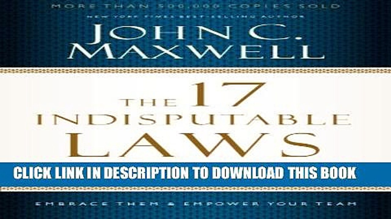 [PDF] The 17 Indisputable Laws of Teamwork: Embrace Them and Empower Your Team Full Colection